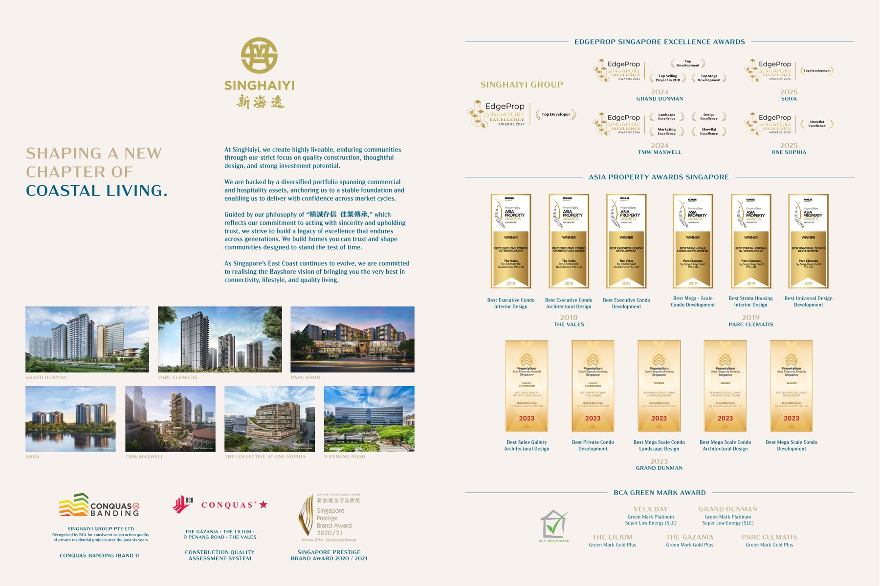 Singhaiyi Group — Awards & Profile